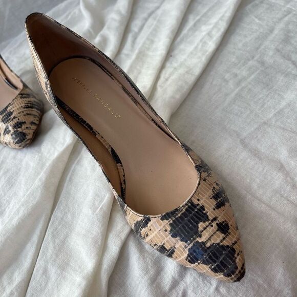Loeffler Randal Women's High Heels Phyton Animal Print Pointed Toe Shoes Size 9. - Picture 3 of 12